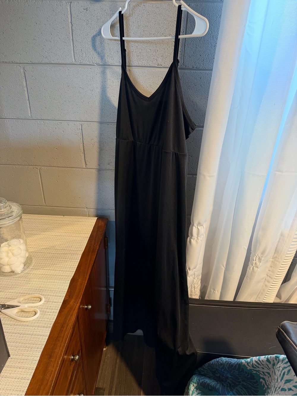 Torrid Women’s Black Slip Dress - Classic V-Neck Maxi